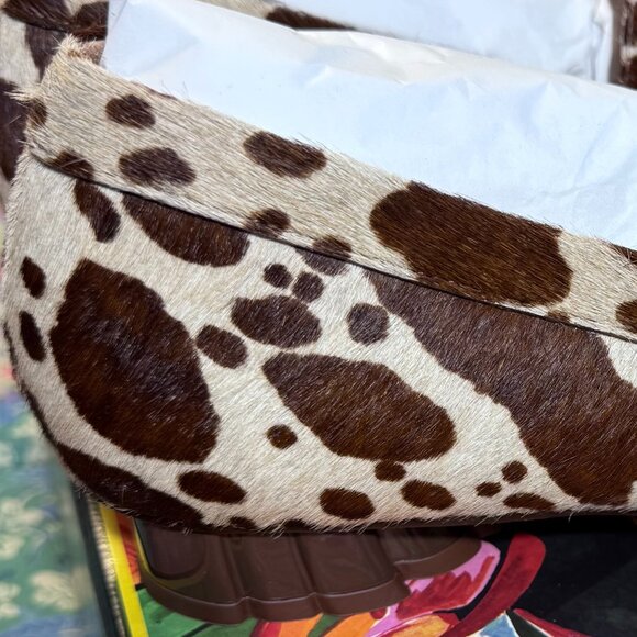 NEW FARM Rio Animal Print Heeled Maximalist Preppy Coastal Cowgirl Loafer 10 - Picture 10 of 14